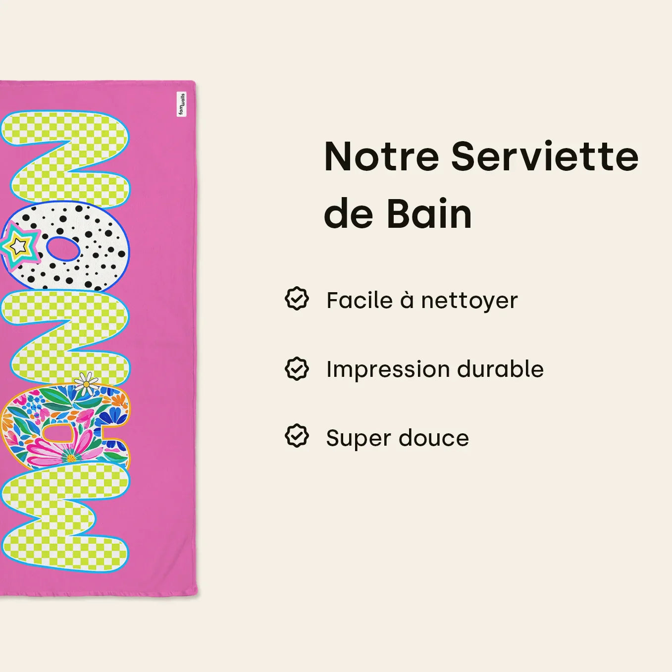 Personalisiertes Badehandtuch “Name”