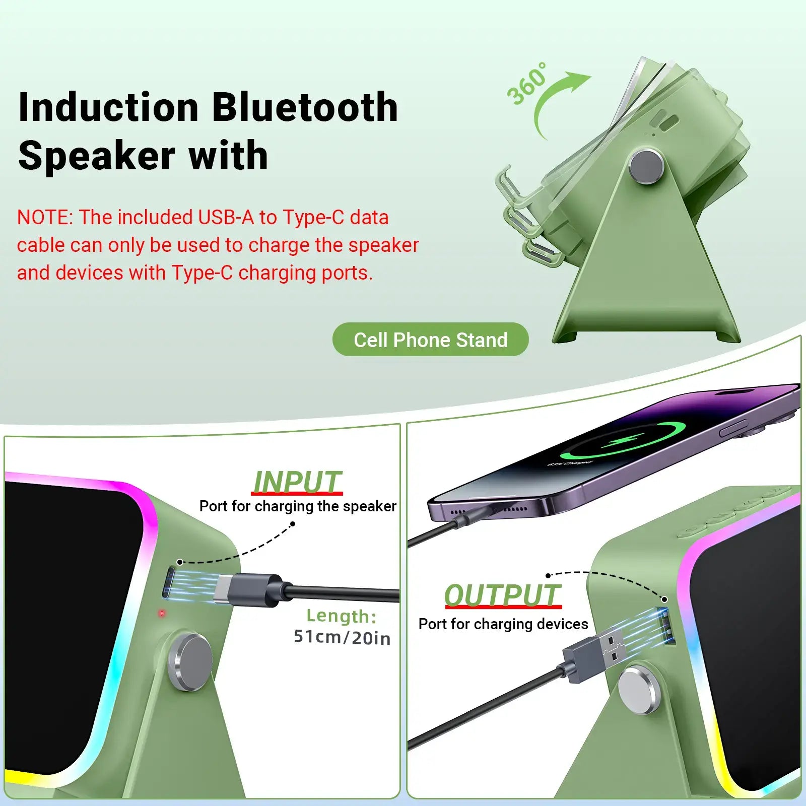 Instant Sensory Boost Wireless Induction Bluetooth Speaker